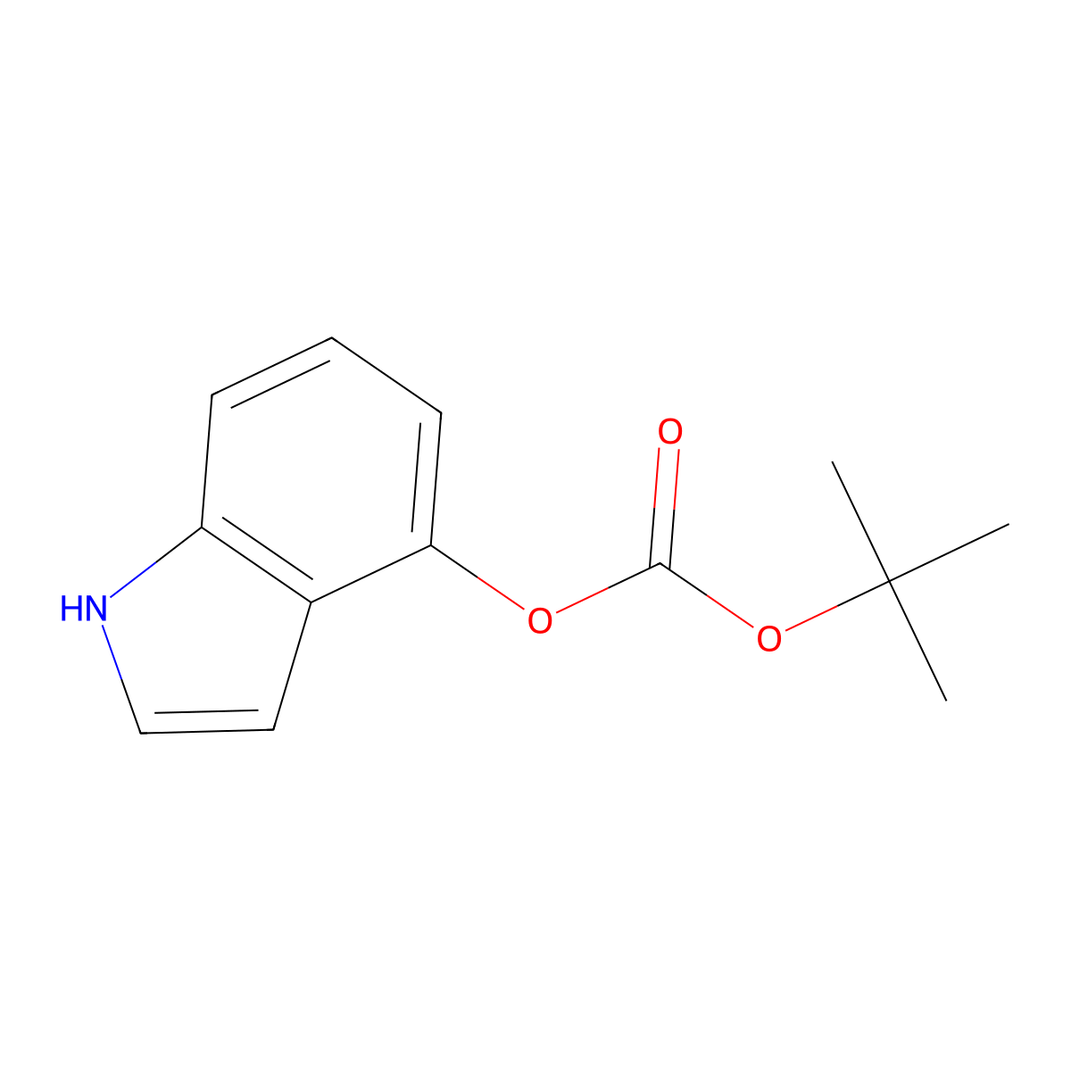tert-butyl 1H-indol-4-yl carbonate molecular structure, CAS 1093759-65-9