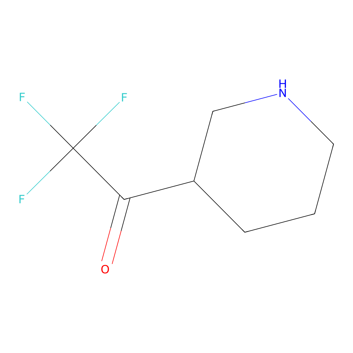 3-(Trifluoracetyl)piperidine molecular structure, CAS 1093759-81-9