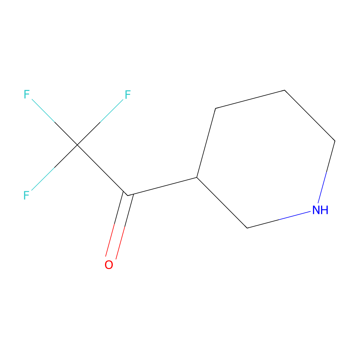 3-(Trifluoracetyl)piperidine molecular structure, CAS 1093759-81-9