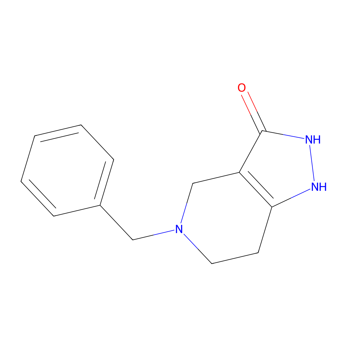 5-Benzyl-1,2,4,5,6,7-hexahydropyrazolo[4,3-C]pyridin-3-one molecular structure, CAS 1093759-87-5