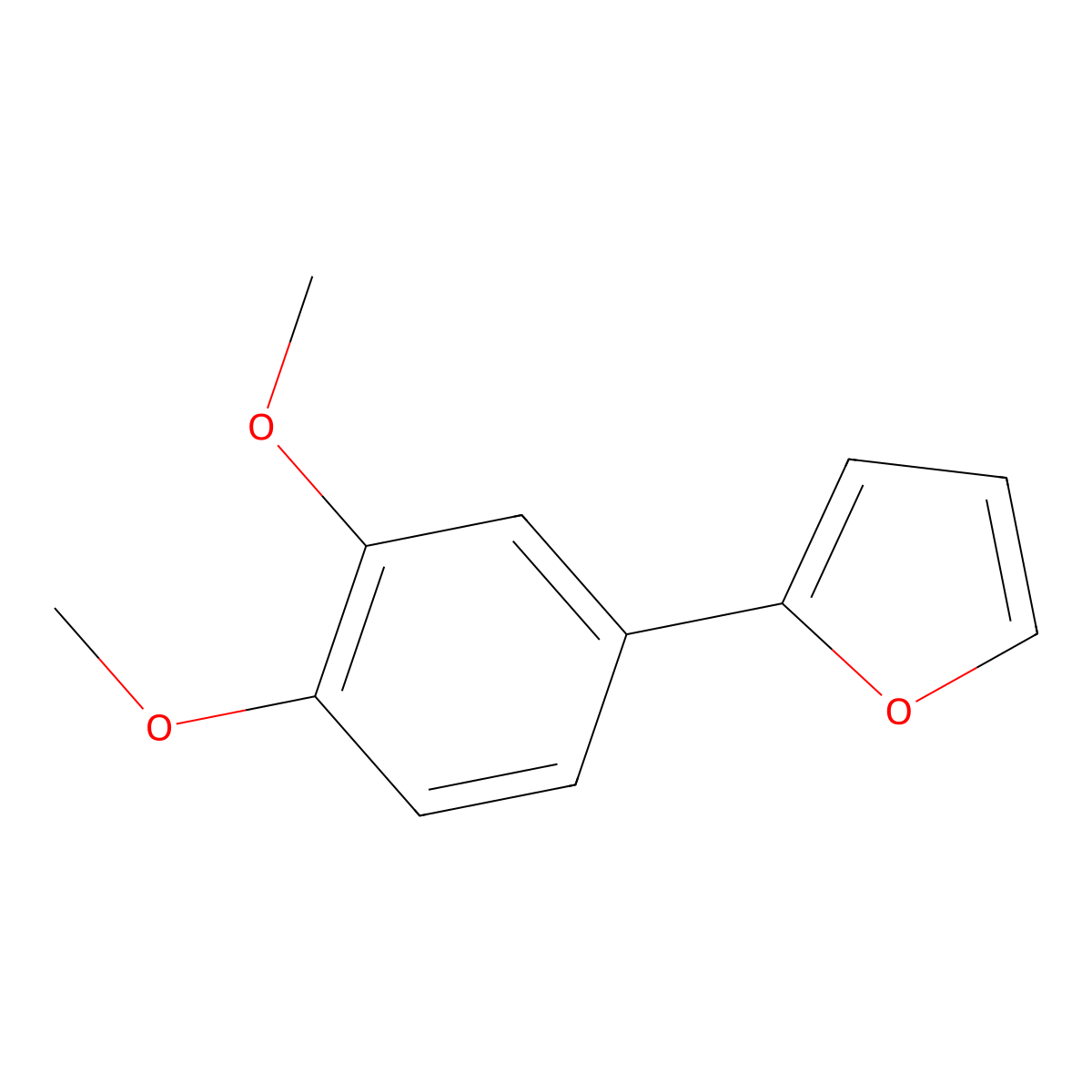 2-(3,4-Dimethoxyphenyl)furan molecular structure, CAS 109384-28-3