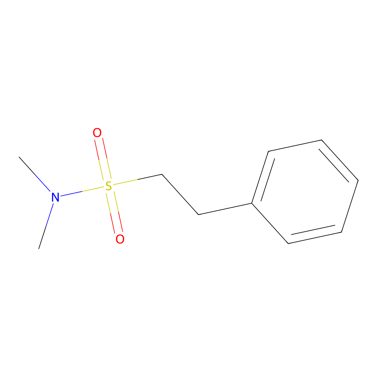 N,N-dimethyl-2-phenylethanesulfonamide molecular structure, CAS 1093849-60-5