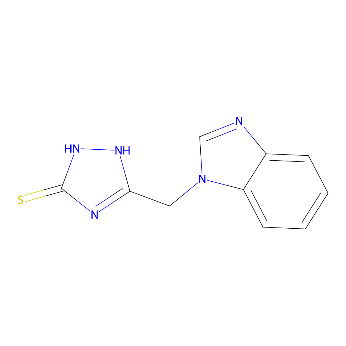 5-(1H-benzimidazol-1-ylmethyl)-4H-1,2,4-triazole-3-thiol molecular structure, CAS 1093854-81-9