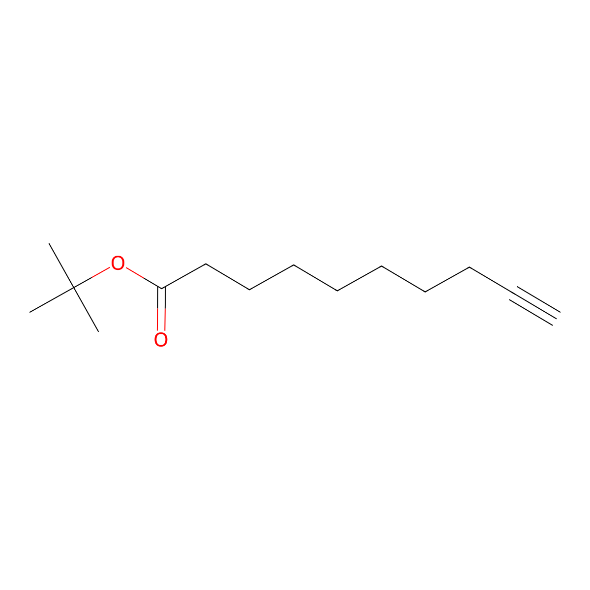 Tert-butyl dec-9-ynoate molecular structure, CAS 1093856-44-0