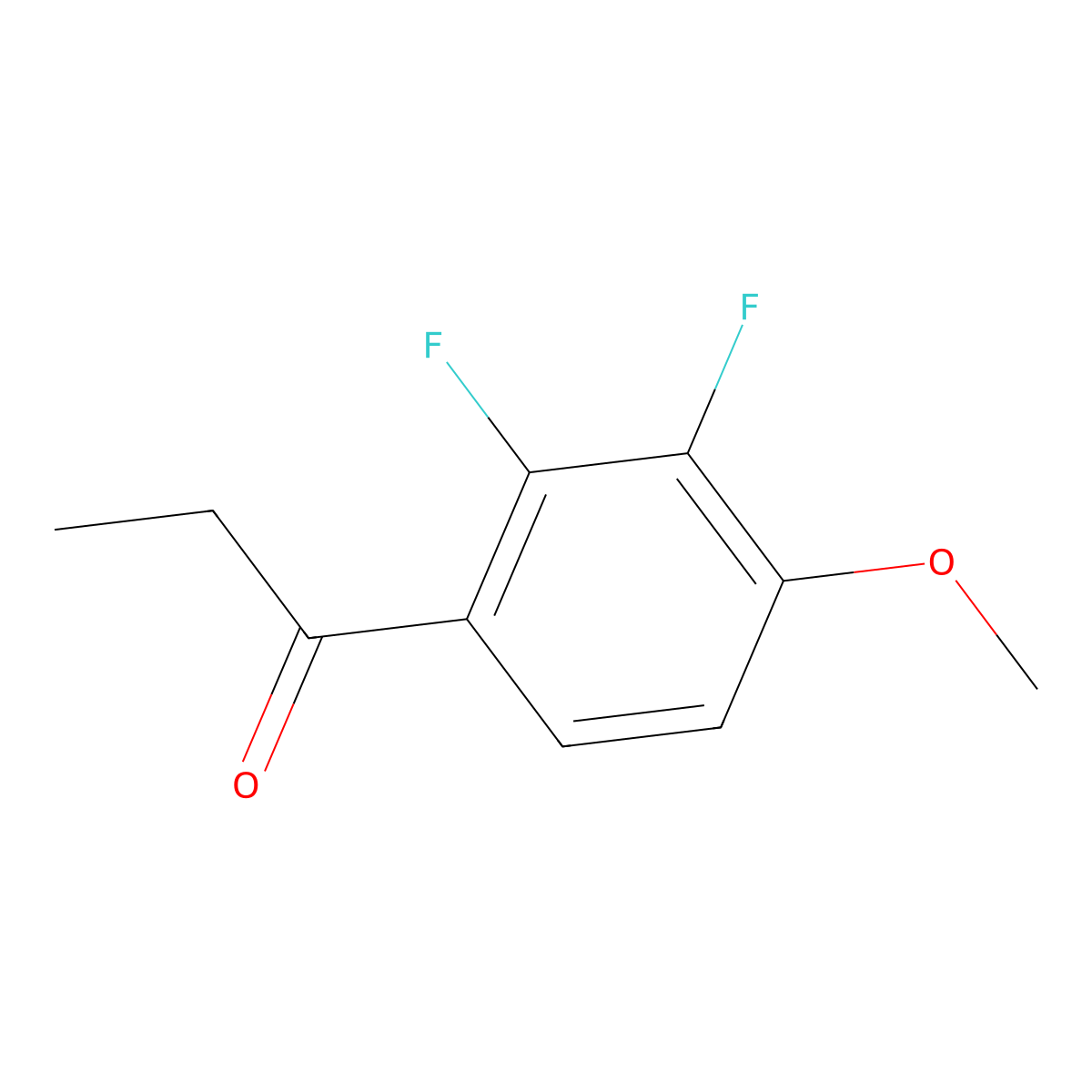 2,3-Difluoro-4-methoxy-1-propionylbenzene molecular structure, CAS 1093857-88-5