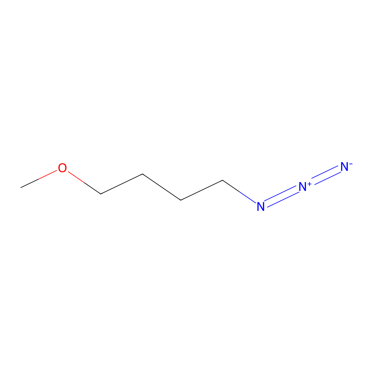 1-Azido-4-methoxybutane molecular structure, CAS 1093860-21-9