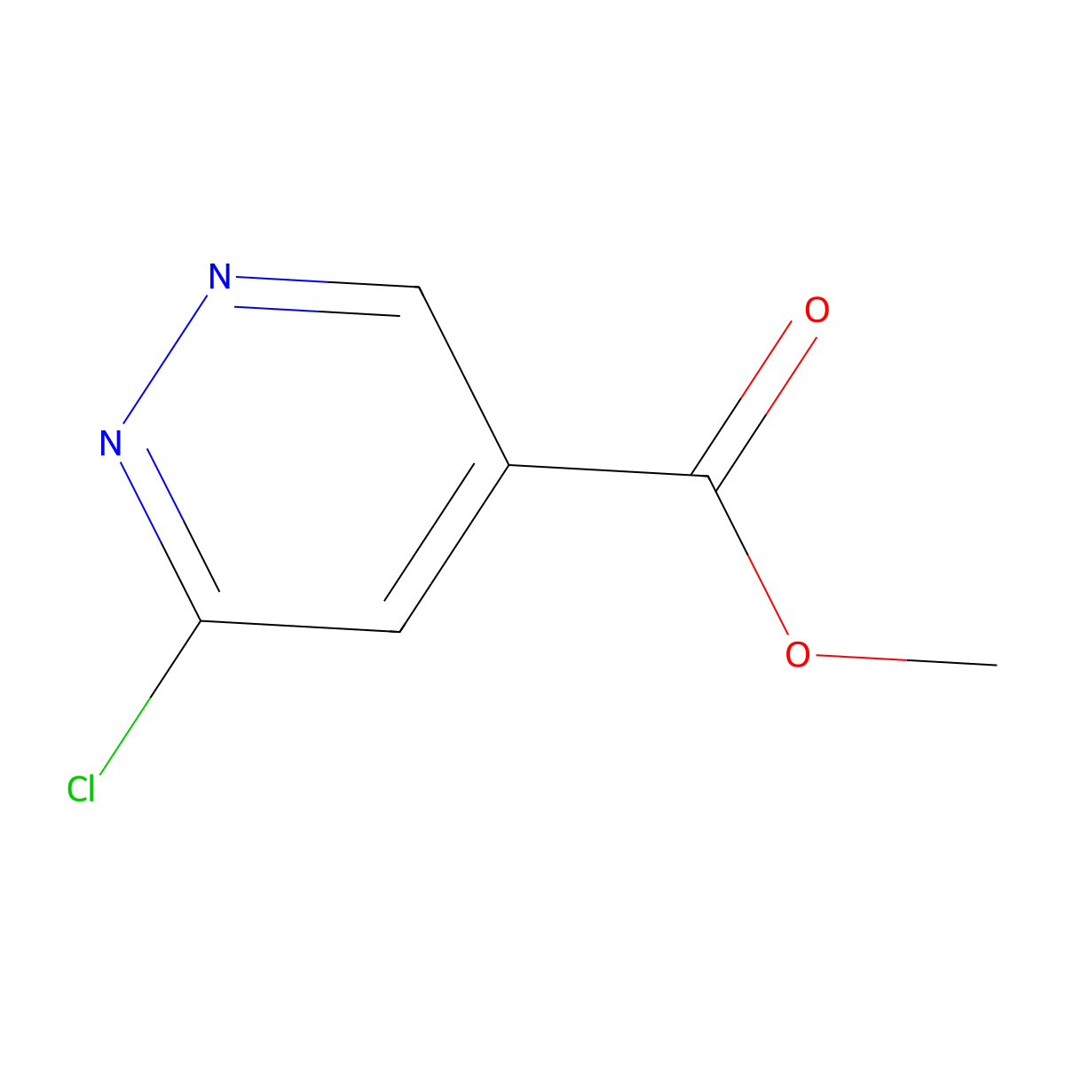 Methyl 6-chloropyridazine-4-carboxylate molecular structure, CAS 1093860-48-0