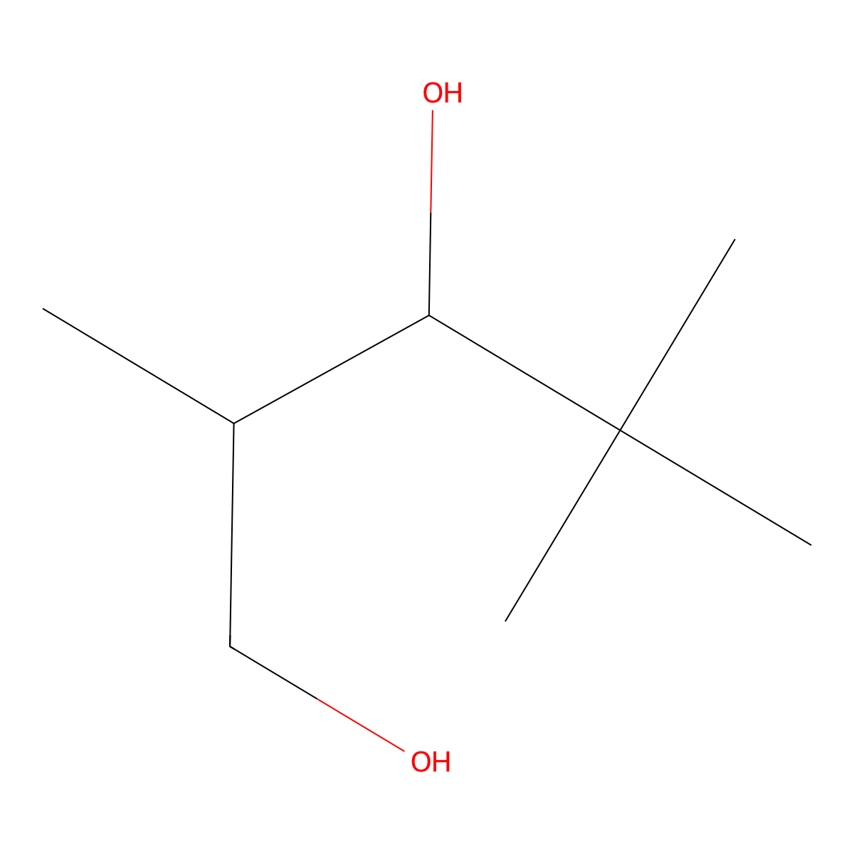 2,4,4-Trimethylpentane-1,3-diol molecular structure, CAS 109387-36-2