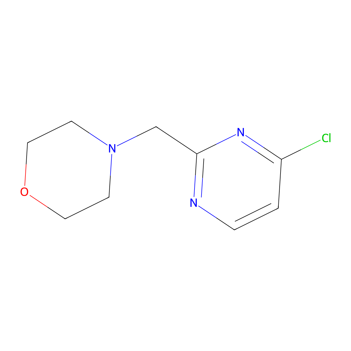 4-[(4-Chloropyrimidin-2-yl)methyl]morpholine molecular structure, CAS 1093880-86-4