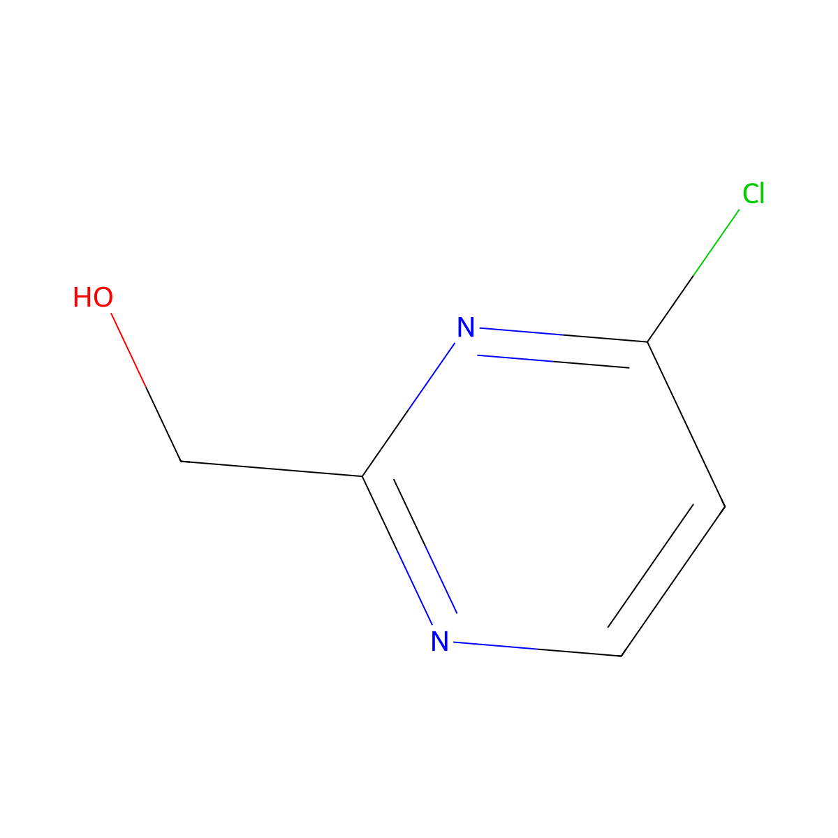 (4-Chloropyrimidin-2-yl)methanol molecular structure, CAS 1093880-89-7