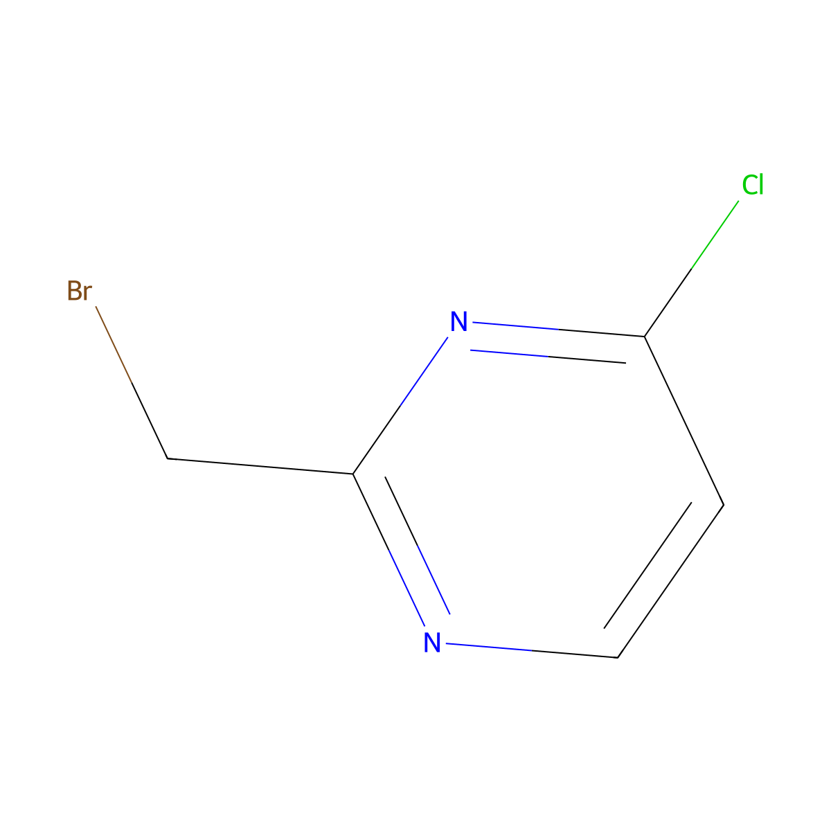 2-(Bromomethyl)-4-chloropyrimidine molecular structure, CAS 1093880-93-3