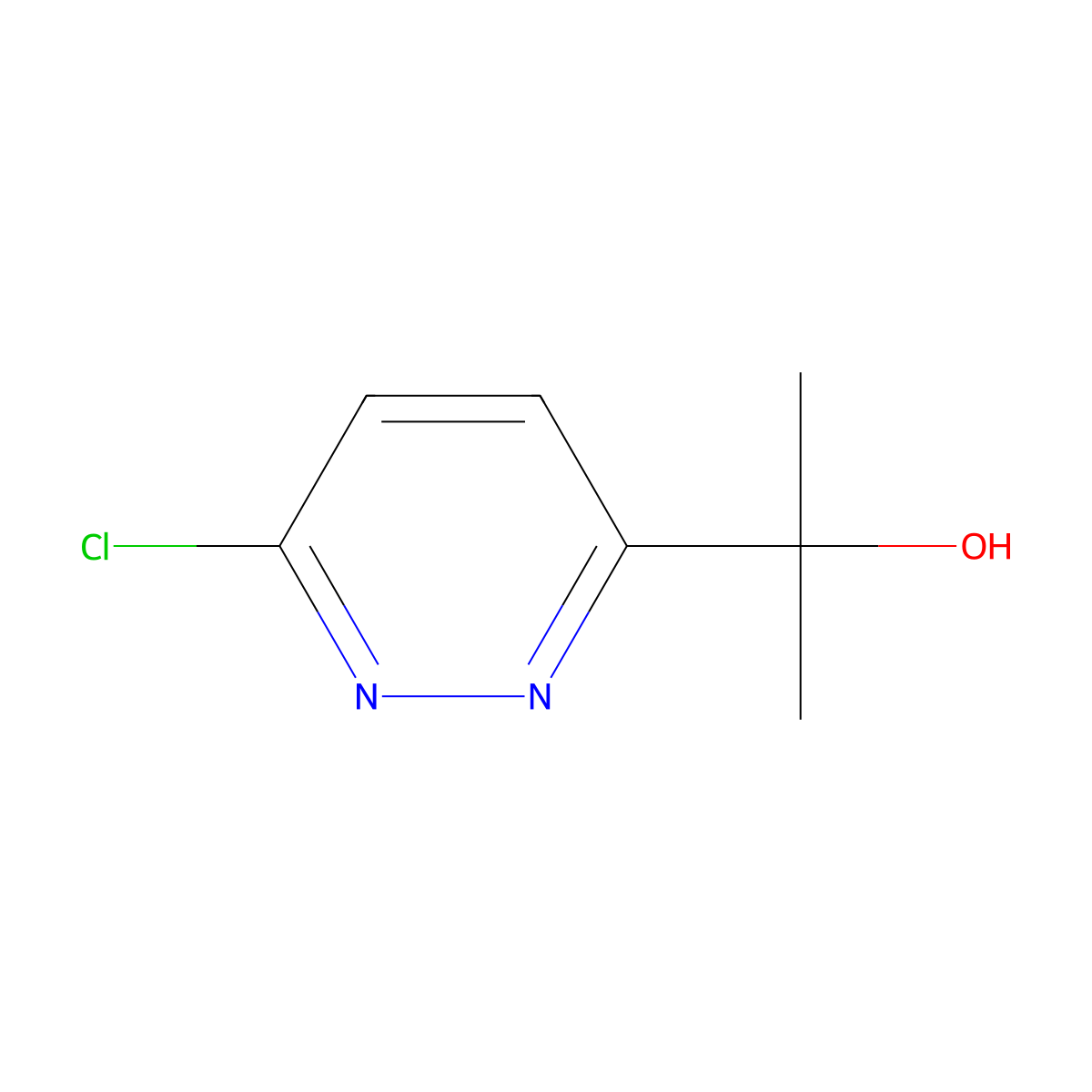 2-(6-Chloropyridazin-3-yl)propan-2-ol molecular structure, CAS 1093881-08-3