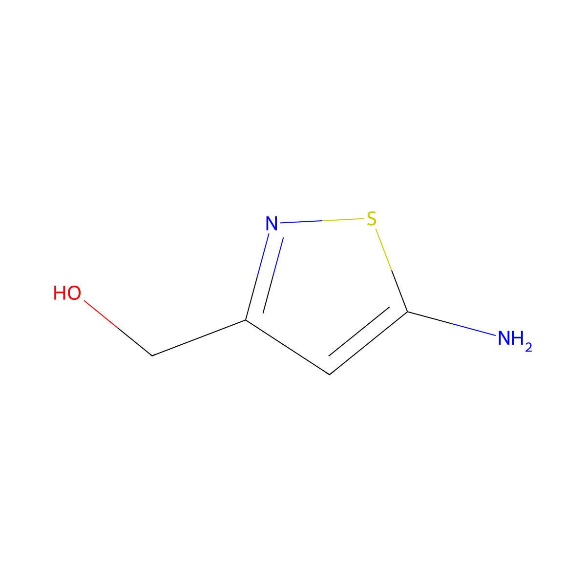 (5-Aminoisothiazol-3-yl)methanol molecular structure, CAS 1093881-54-9