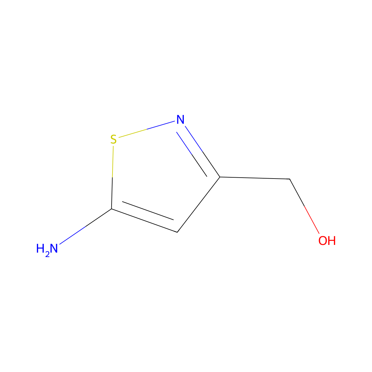 (5-Aminoisothiazol-3-yl)methanol molecular structure, CAS 1093881-54-9