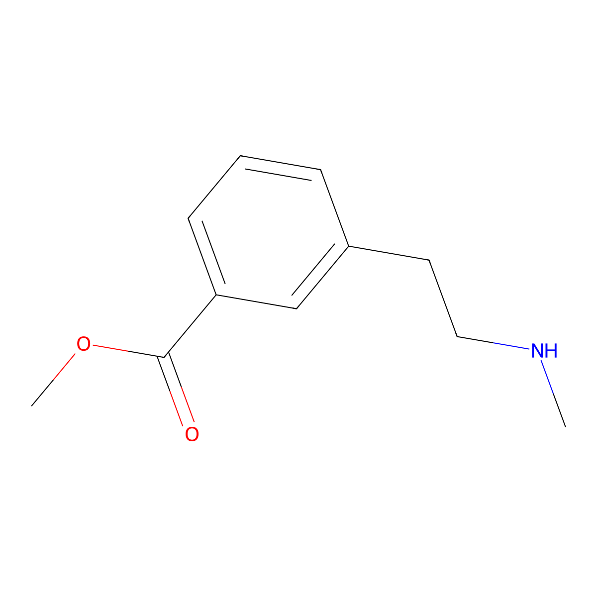 Methyl 3-(2-(methylamino)ethyl)benzoate molecular structure, CAS 1093938-04-5