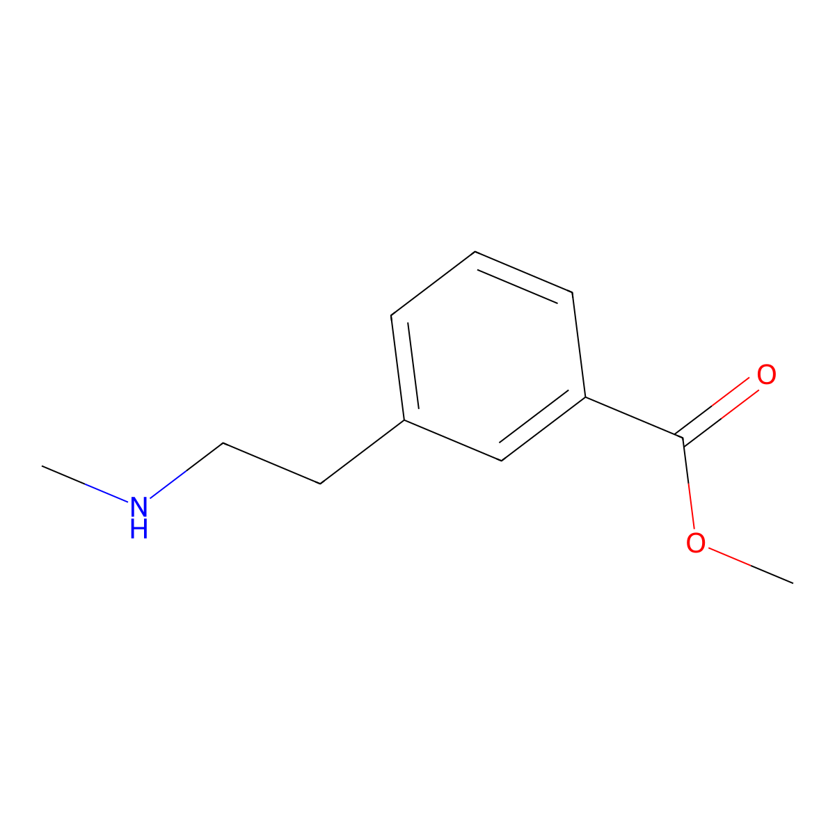 Methyl 3-(2-(methylamino)ethyl)benzoate molecular structure, CAS 1093938-04-5
