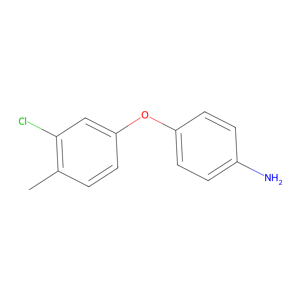 4-(3-Chloro-4-methylphenoxy)aniline molecular structure, CAS 1093940-57-8