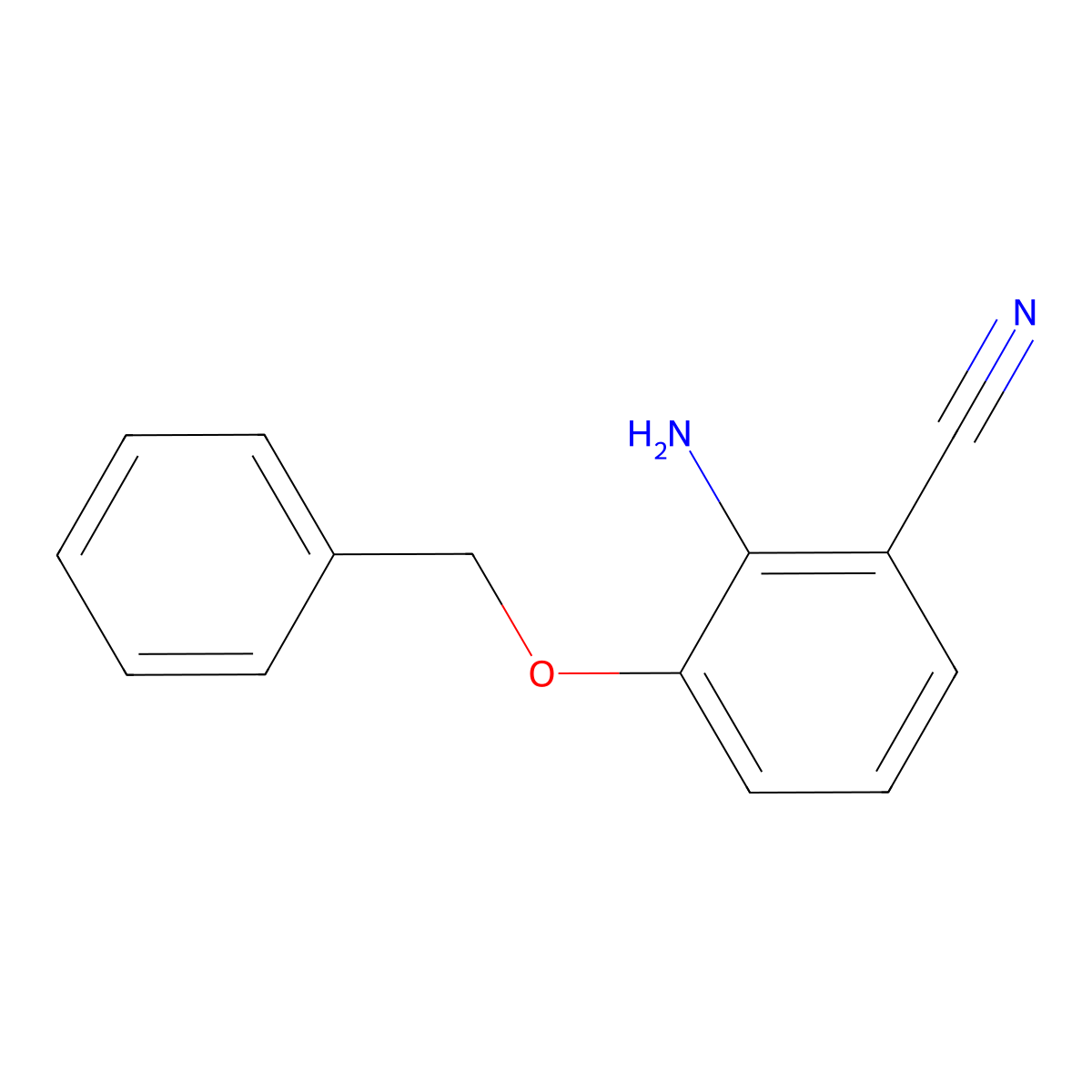 2-Amino-3-(benzyloxy)benzonitrile molecular structure, CAS 1093967-10-2