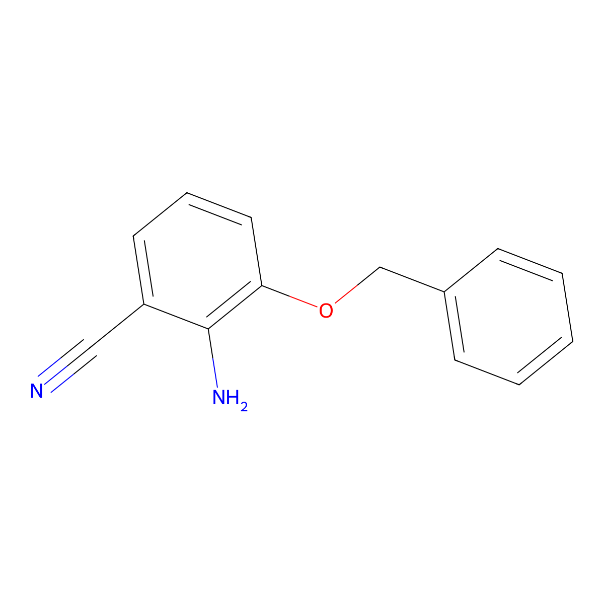 2-Amino-3-(benzyloxy)benzonitrile molecular structure, CAS 1093967-10-2