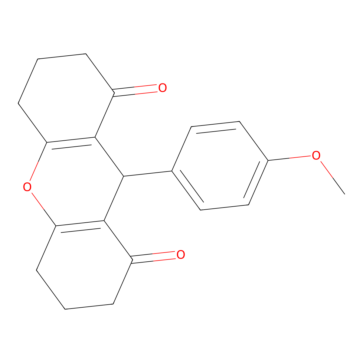 9-(4-Methoxyphenyl)-3,4,5,6,7,9-hexahydro-1H-xanthene-1,8(2H)-dione molecular structure, CAS 109399-70-4