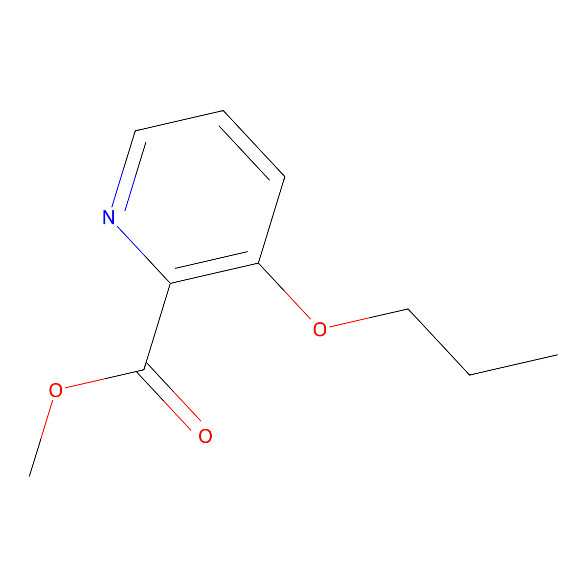Methyl 3-propoxypyridine-2-carboxylate molecular structure, CAS 1094025-00-9