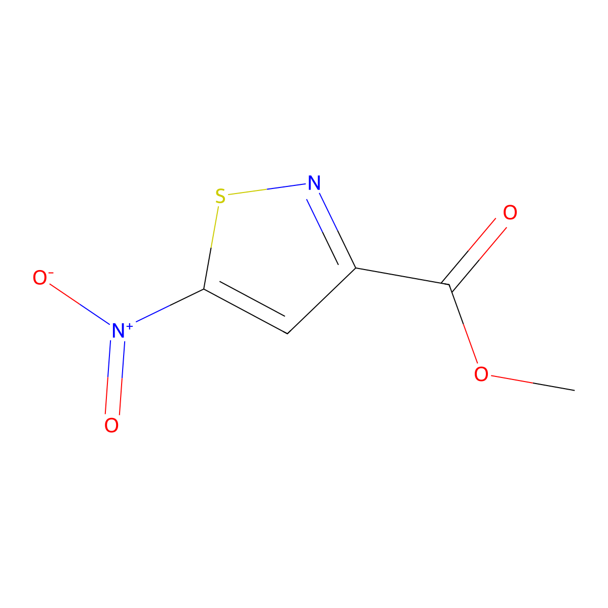 Methyl 5-nitroisothiazole-3-carboxylate molecular structure, CAS 1094070-50-4