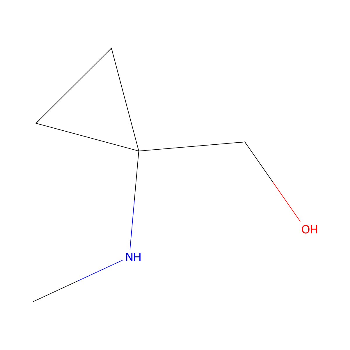 [1-(Methylamino)cyclopropyl]methanol molecular structure, CAS 1094071-94-9