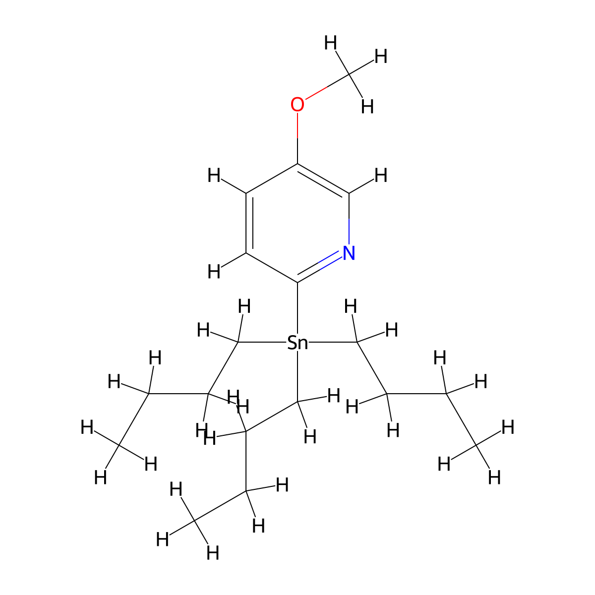 5-Methoxy-2-(tributylstannyl)pyridine molecular structure, CAS 1094072-17-9