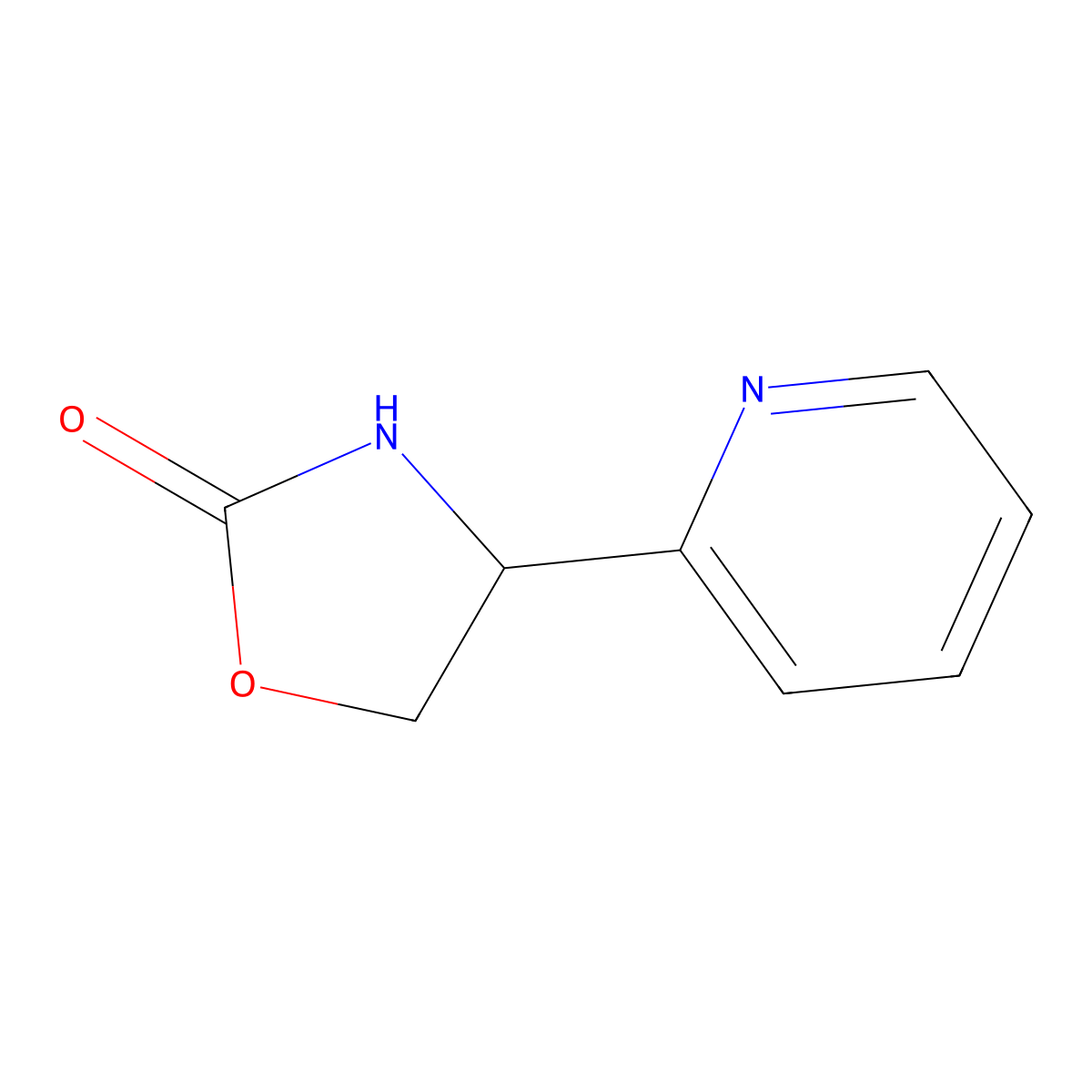 4-(Pyridin-2-yl)oxazolidin-2-one molecular structure, CAS 1094073-08-1
