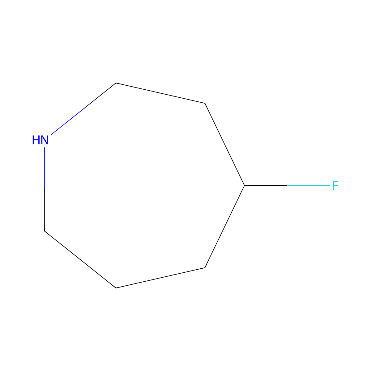 4-Fluoro-hexahydro-1H-azepine molecular structure, CAS 1094073-73-0