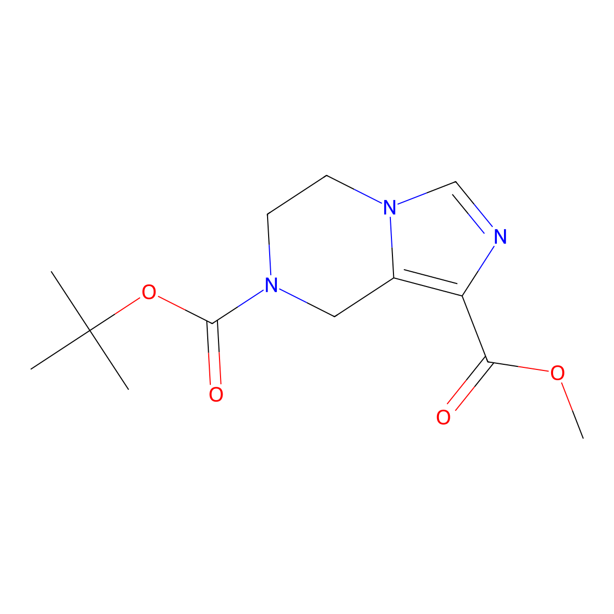 7-tert-butyl 1-methyl 5,6-dihydroimidazo[1,5-a]pyrazine-1,7(8H)-dicarboxylate molecular structure, CAS 1094091-44-7