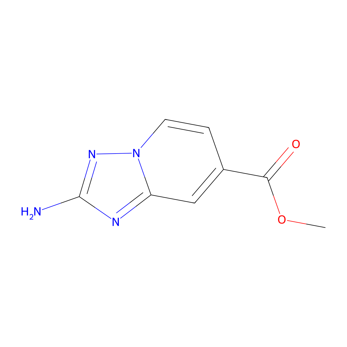 Methyl 2-amino-[1,2,4]triazolo[1,5-a]pyridine-7-carboxylate molecular structure, CAS 1094107-42-2