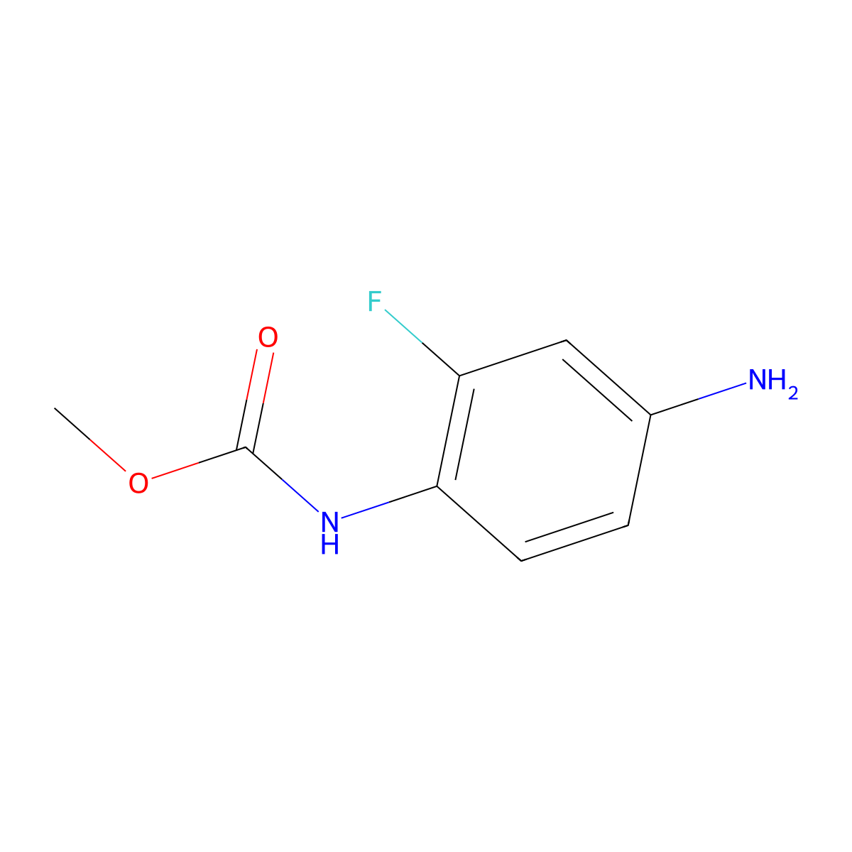 methyl N-(4-amino-2-fluorophenyl)carbamate molecular structure, CAS 1094107-83-1