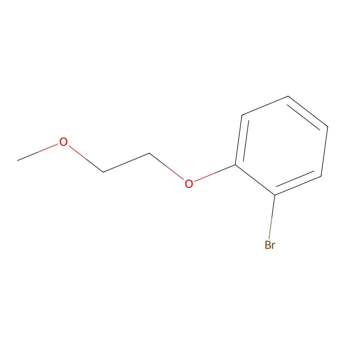 1-Bromo-2-(2-methoxyethoxy)benzene molecular structure, CAS 109417-60-9