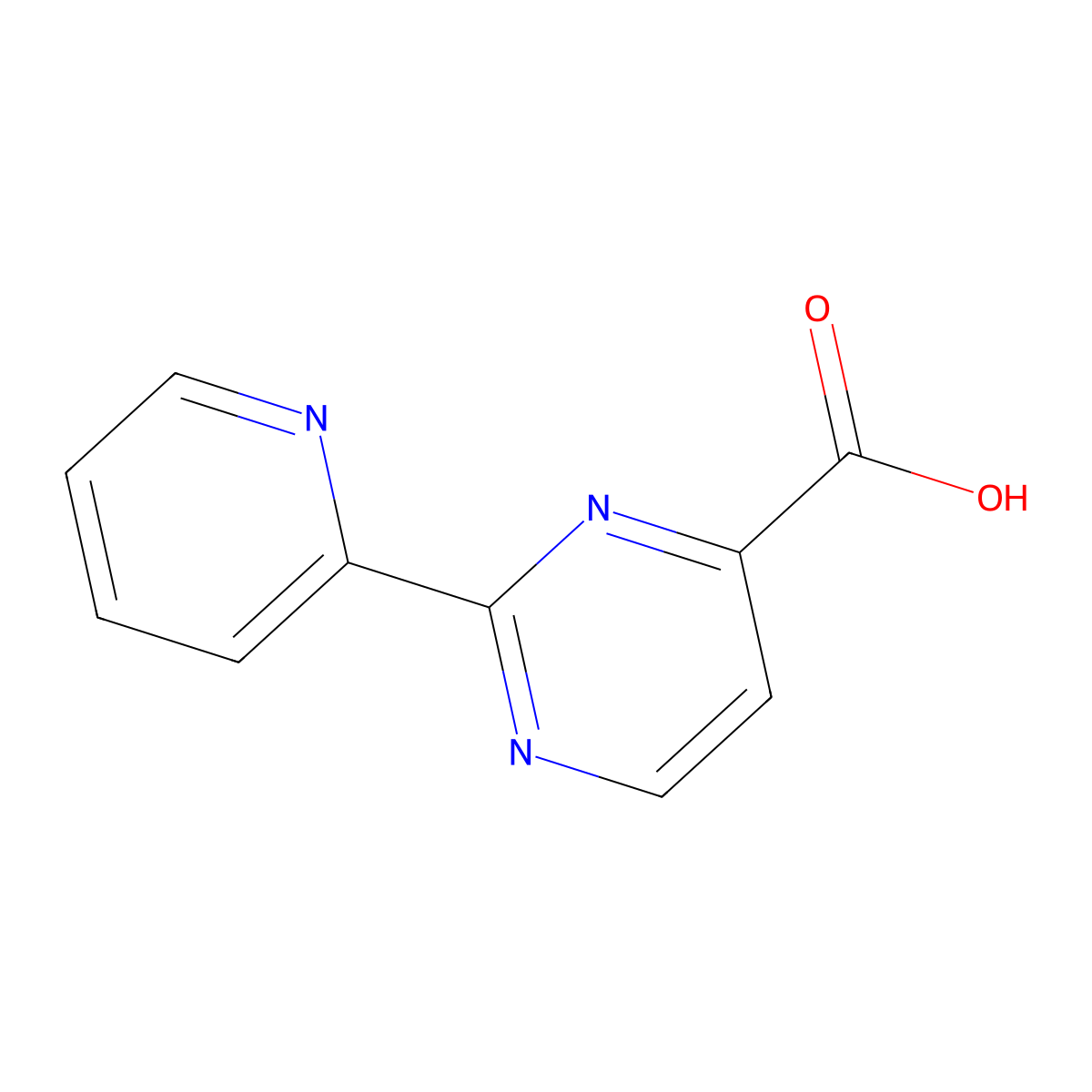 2-(Pyridin-2-yl)pyrimidine-4-carboxylic acid molecular structure, CAS 1094211-77-4