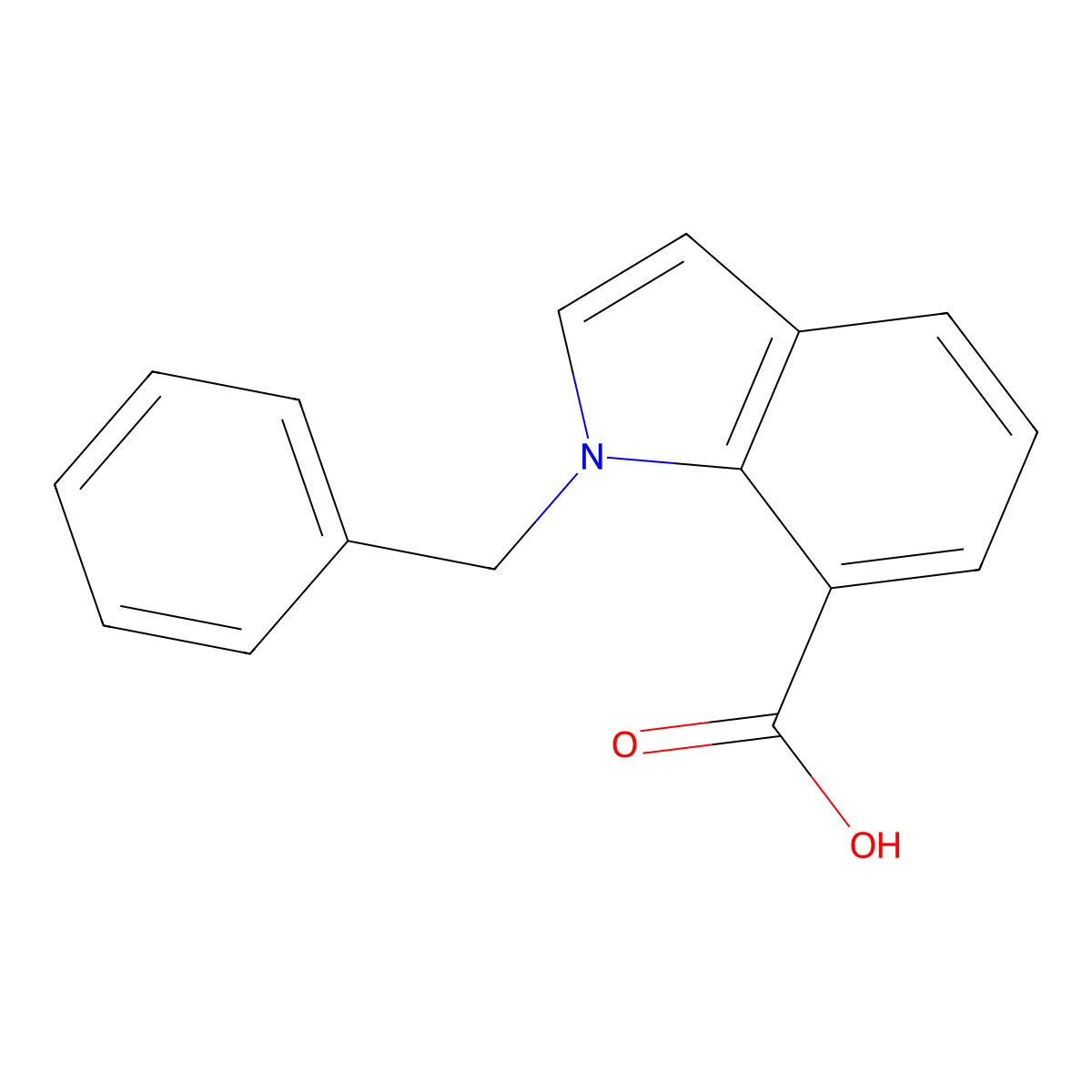 1-Benzyl-1h-indole-7-carboxylic acid molecular structure, CAS 1094217-58-9