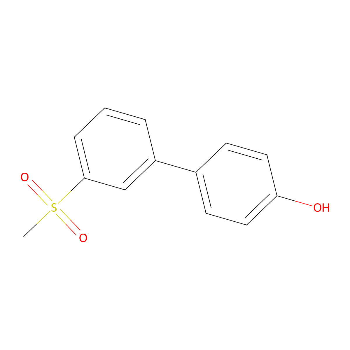 3'-(Methylsulfonyl)-[1,1'-biphenyl]-4-ol molecular structure, CAS 1094217-63-6