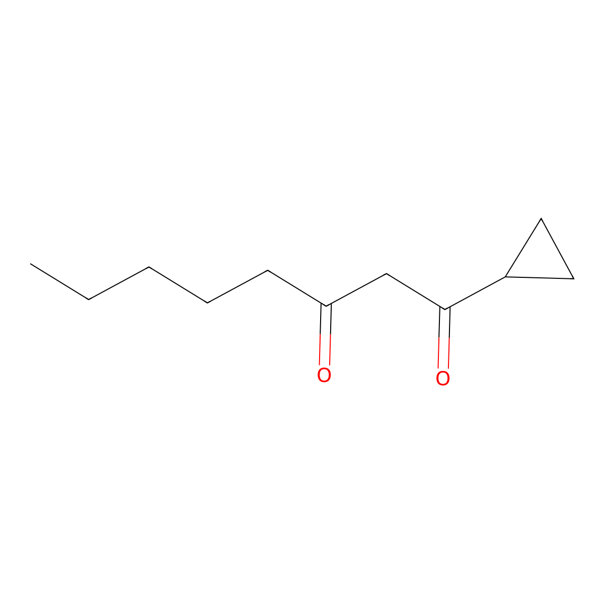 1-Cyclopropyloctane-1,3-dione molecular structure, CAS 1094221-15-4