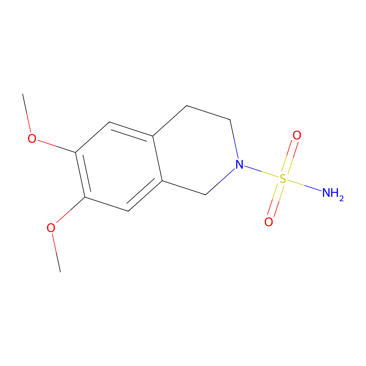 6,7-Dimethoxy-3,4-dihydroisoquinoline-2(1H)-sulfonamide molecular structure, CAS 1094222-85-1