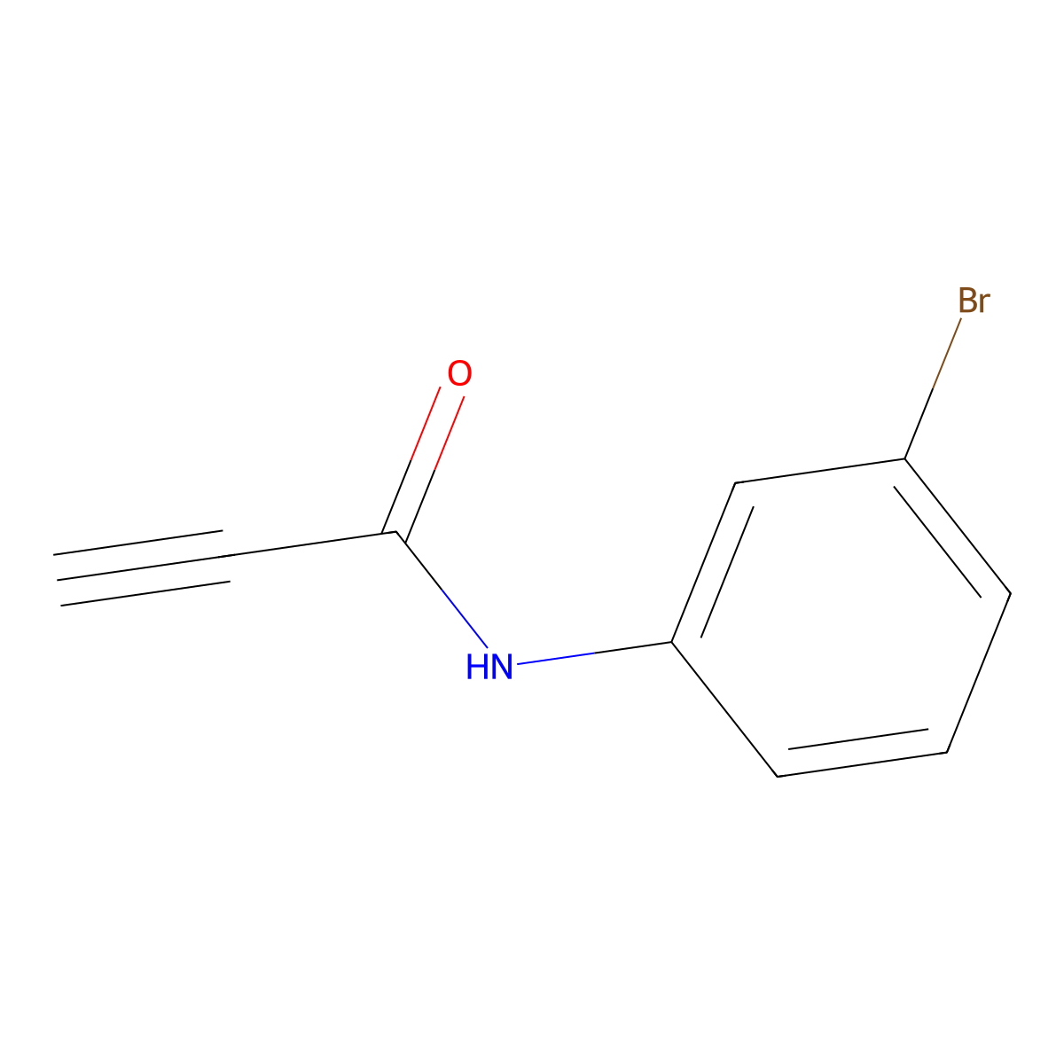 N-(3-bromophenyl)prop-2-ynamide molecular structure, CAS 1094224-34-6