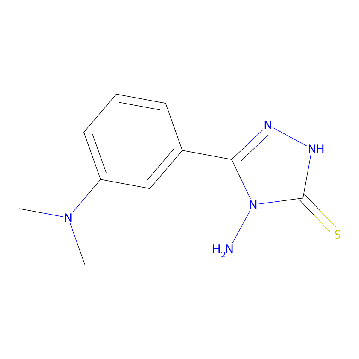 4-amino-5-[3-(dimethylamino)phenyl]-4H-1,2,4-triazole-3-thiol molecular structure, CAS 1094226-73-9