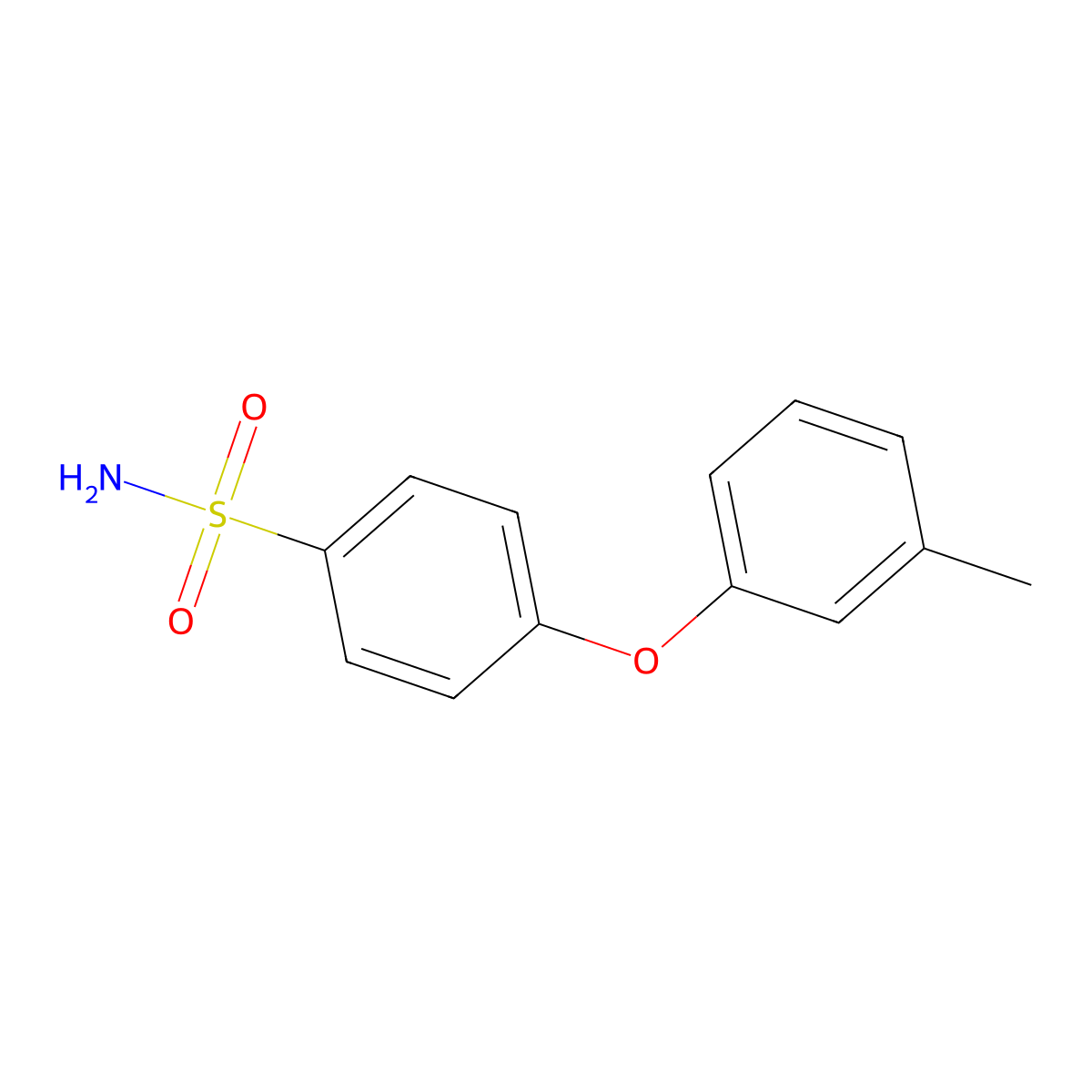 4-(3-Methylphenoxy)benzene-1-sulfonamide molecular structure, CAS 1094227-27-6
