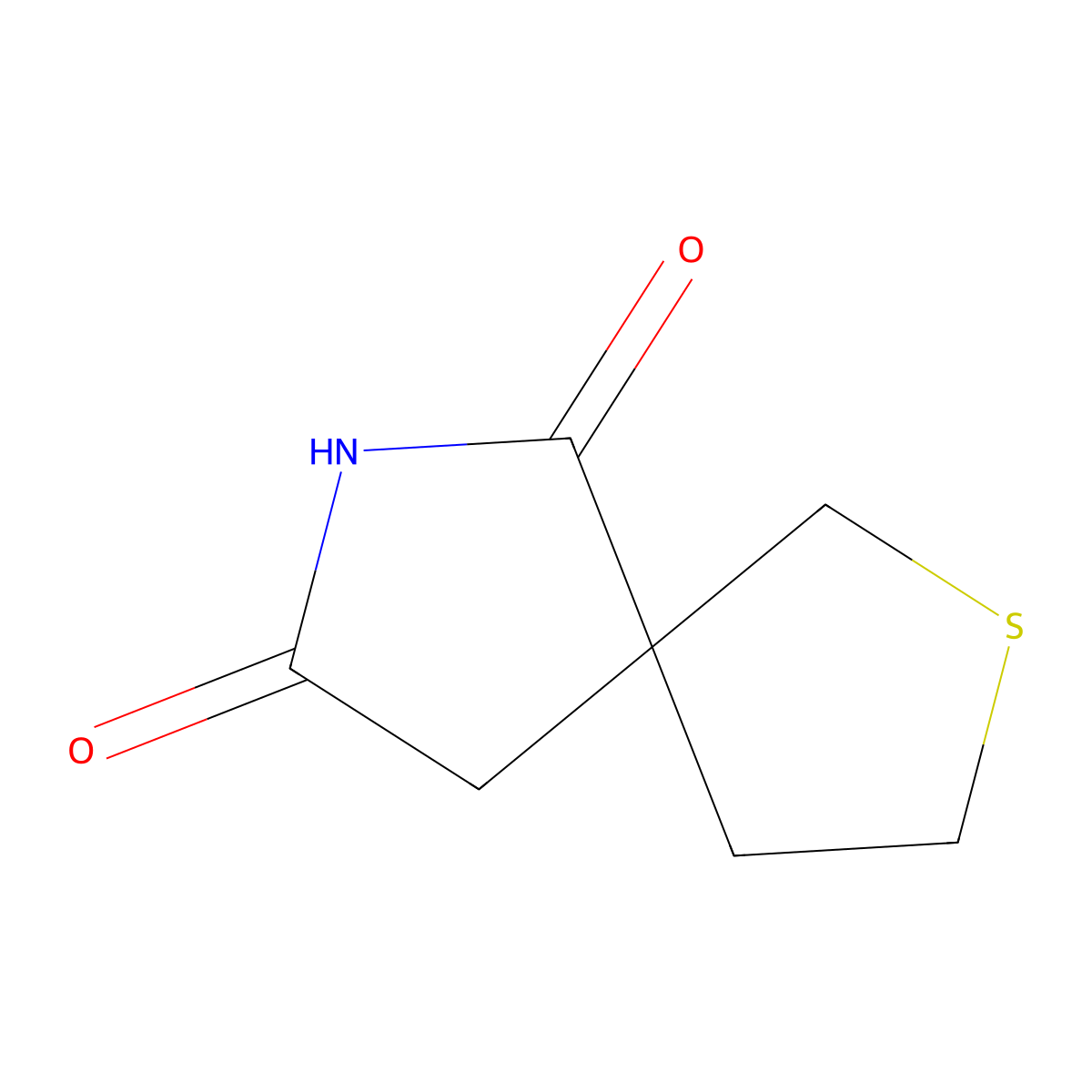 2-Thia-7-azaspiro[4.4]nonane-6,8-dione molecular structure, CAS 1094231-96-5