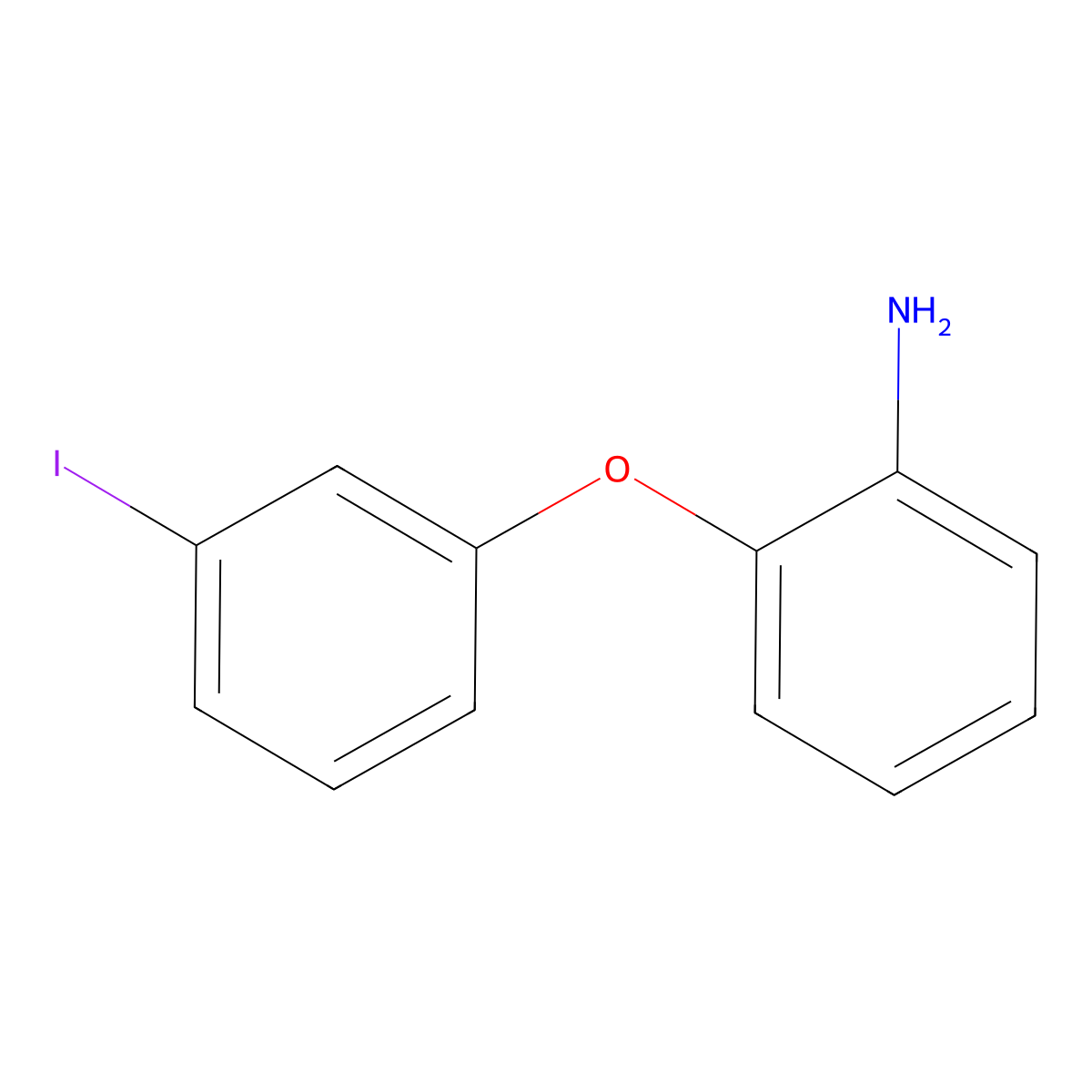 2-(3-Iodophenoxy)aniline molecular structure, CAS 1094235-82-1