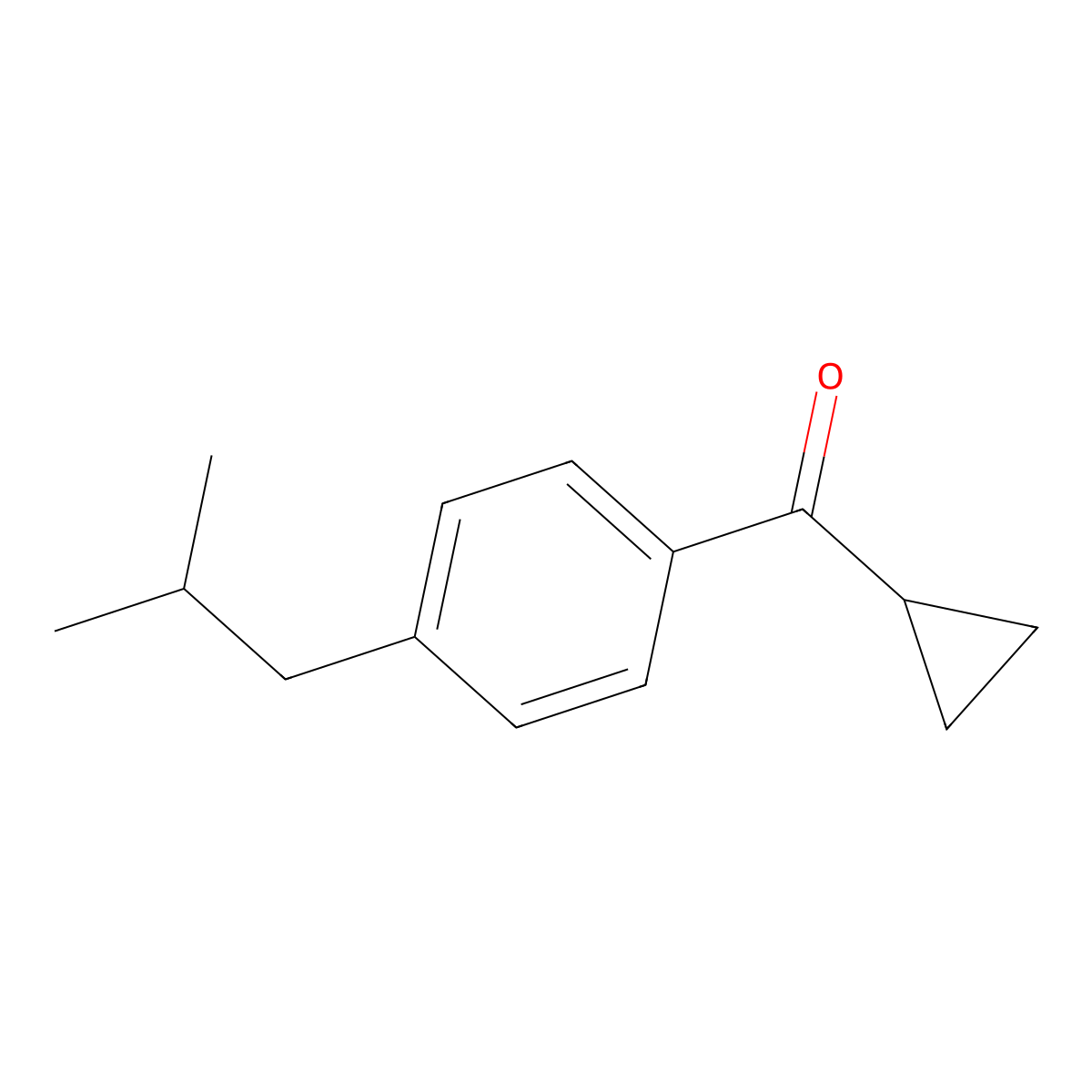 Cyclopropyl(4-isobutylphenyl)methanone molecular structure, CAS 1094247-43-4