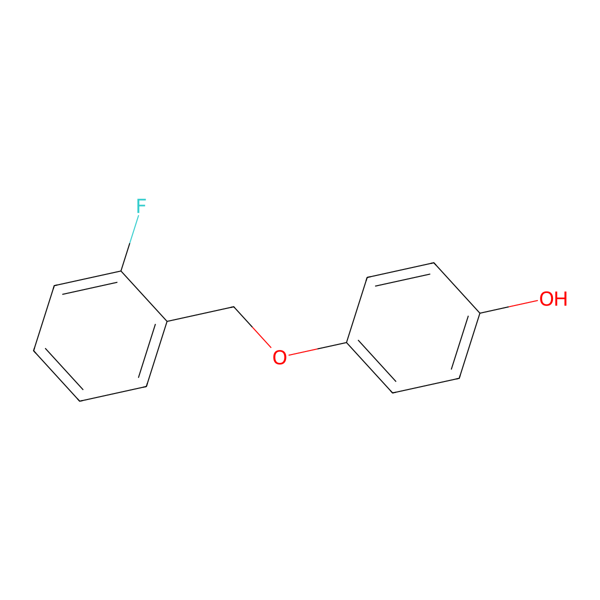 4-[(2-Fluorophenyl)methoxy]phenol molecular structure, CAS 1094247-88-7
