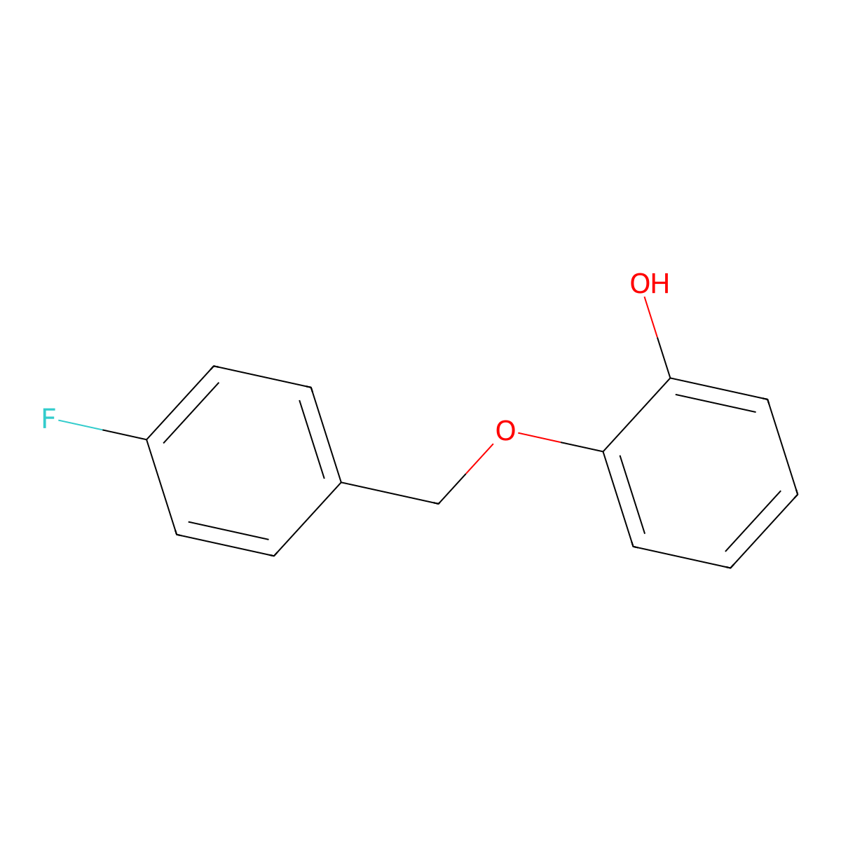 2-[(4-Fluorophenyl)methoxy]phenol molecular structure, CAS 1094248-01-7
