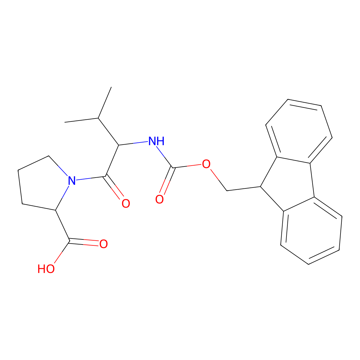 Fmoc-Val-Pro-OH molecular structure, CAS 109425-49-2