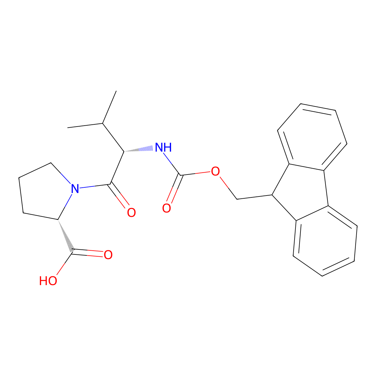 Fmoc-Val-Pro-OH molecular structure, CAS 109425-49-2