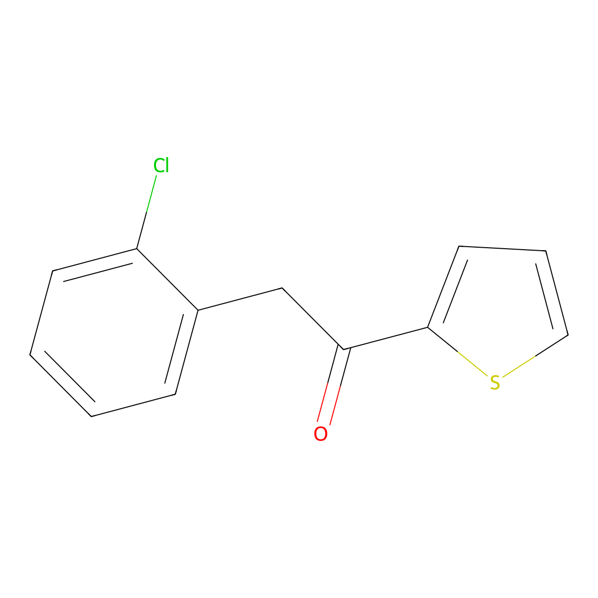2-(2-Chlorophenyl)-1-(thiophen-2-yl)ethan-1-one molecular structure, CAS 1094251-98-5